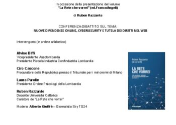 OGGI A MILANO PRESENTAZIONE DE “LA RETE CHE VORREI” DI RUBEN RAZZANTE