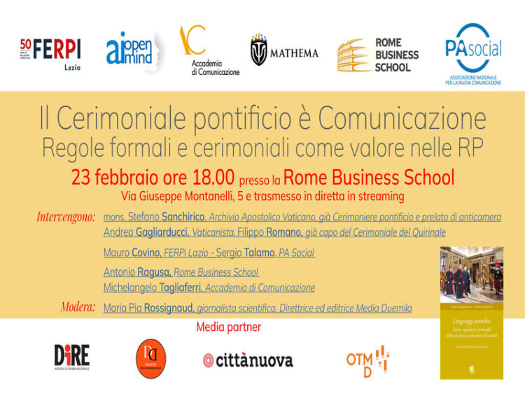“IL CERIMONIALE PONTIFICIO È COMUNICAZIONE”