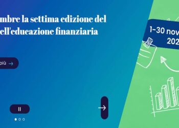 L’EDUCAZIONE FINANZIARIA SI SPOSTA A NOVEMBRE