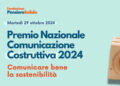 MILANO, SECONDA EDIZIONE DEL PREMIO NAZIONALE COMUNICAZIONE COSTRUTTIVA