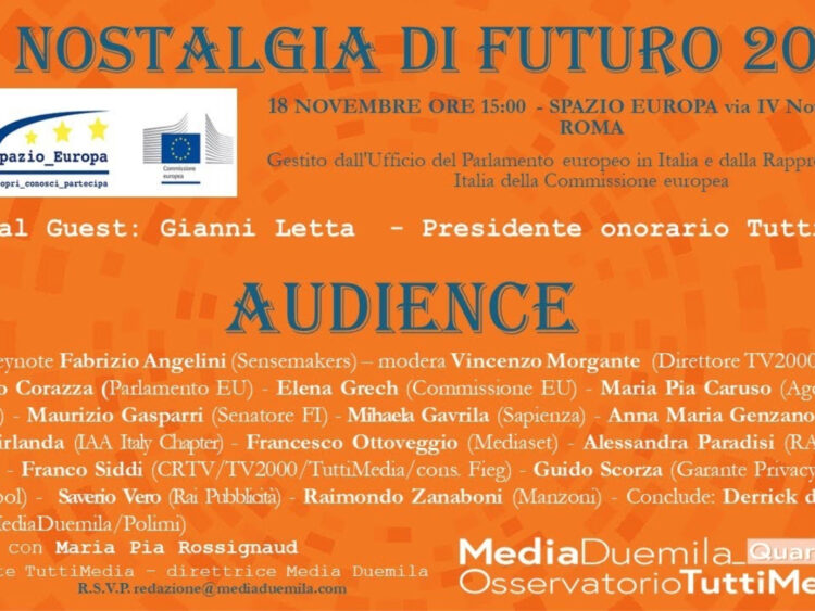AUDIENCE |NOSTALGIA DI FUTURO 2024. L’INCONTRO E TUTTI I PREMIATI